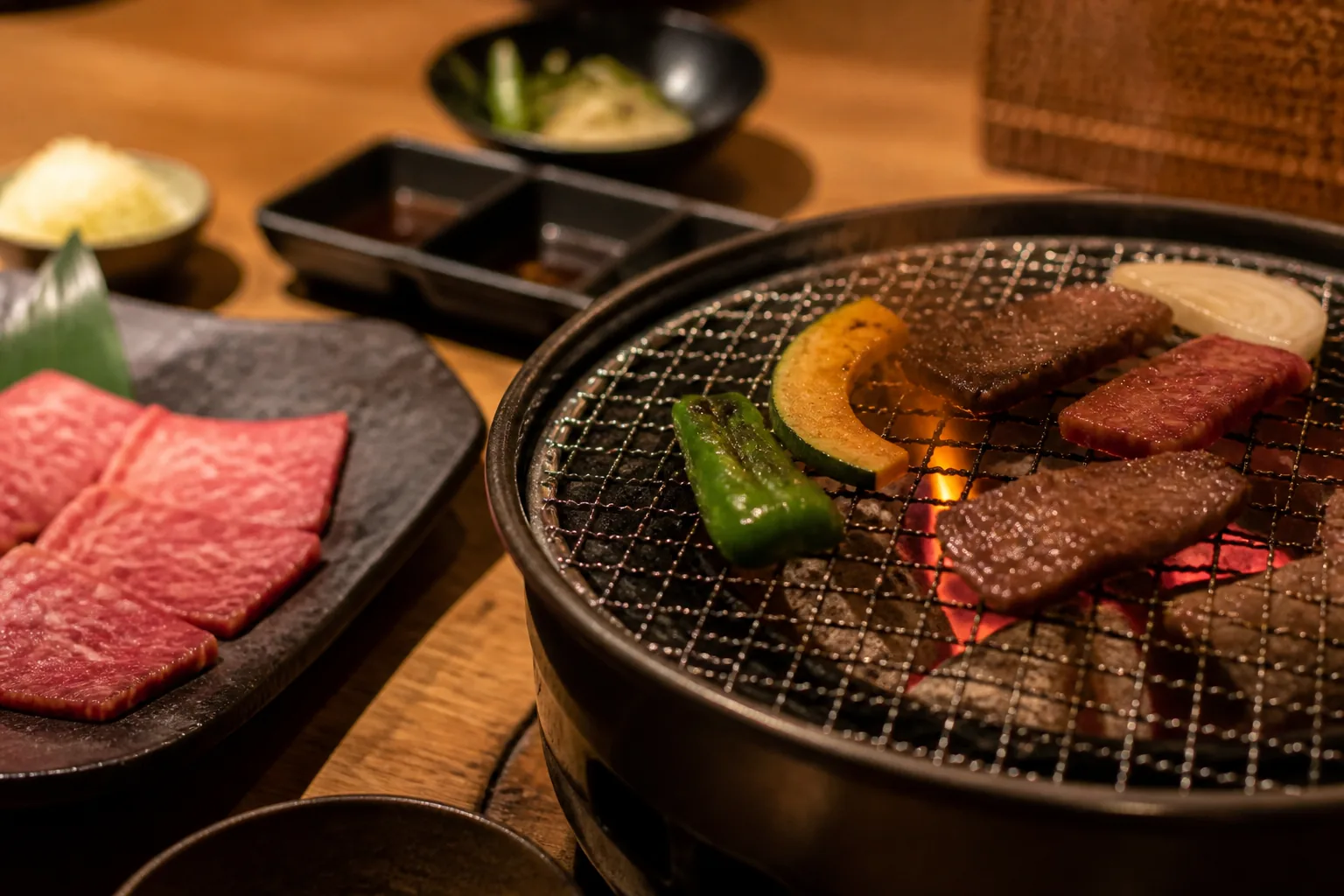 日式燒肉烤肉場景